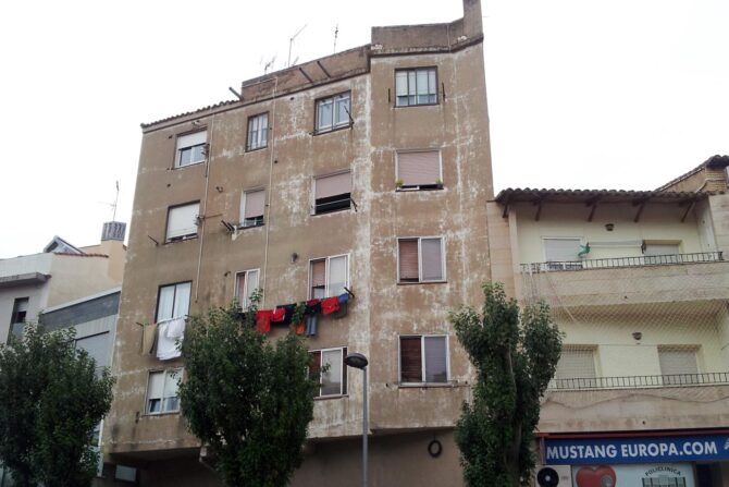 Saneamiento de fachada. Antes