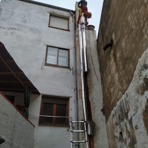 Montaje de tubos de extracción