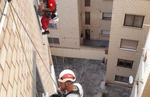 Rehabilitación fachadas traseras