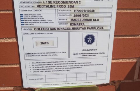 Instalación de líneas de vida