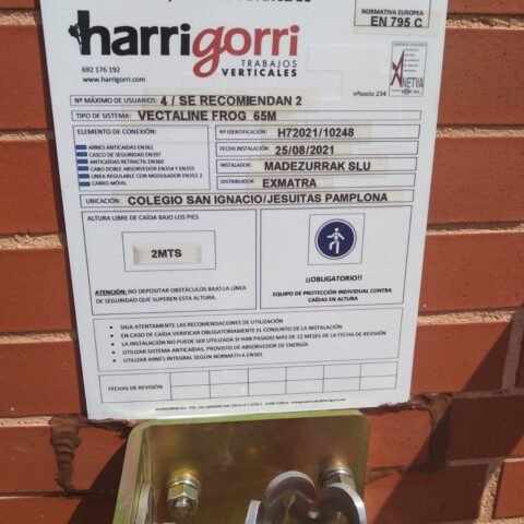 Instalación de líneas de vida
