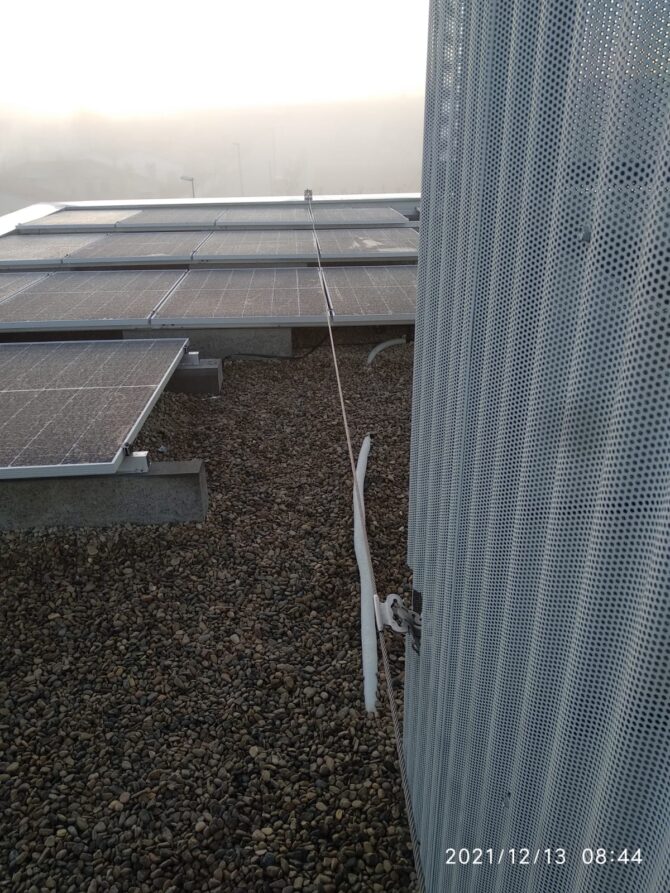 Instalación de linea de vida